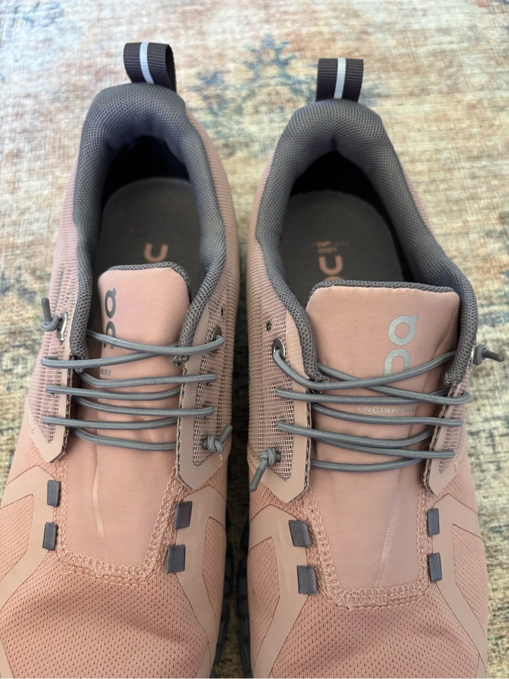 On Running Women Sneakers in Dusty Rose with Gray Accents - Picture 15 of 16